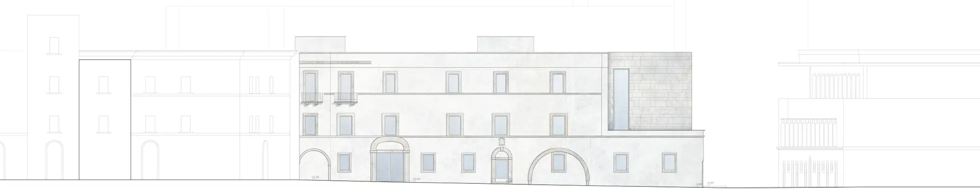 Prospetto su Via Beltrani